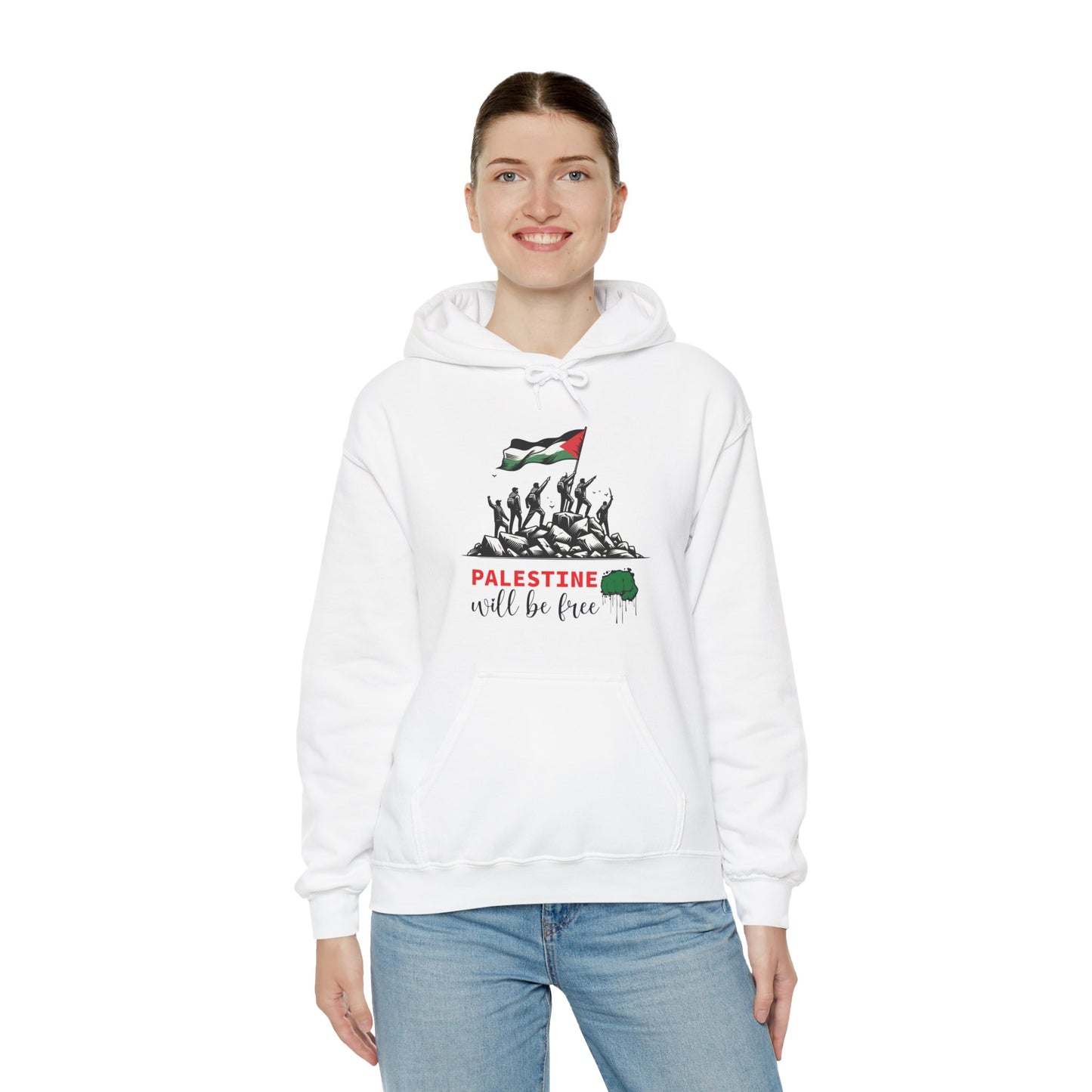 Palestine Will be Free Unisex Heavy Blend™ Hooded Sweatshirt