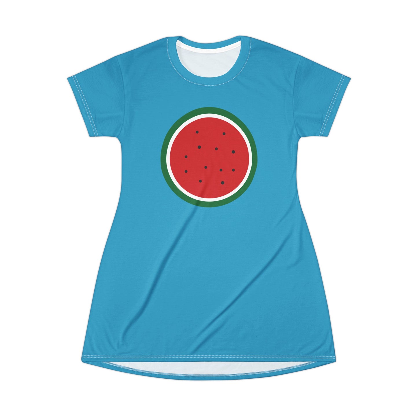 Watermelon Palestine T-Shirt Dress (AOP)