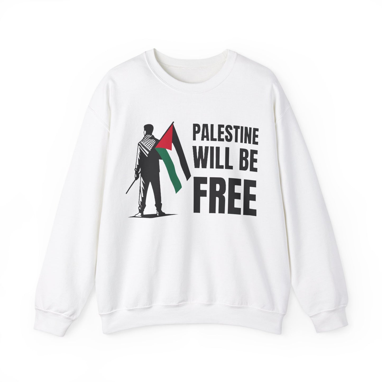 Palestinian Will be Free Unisex Crewneck Sweatshirt