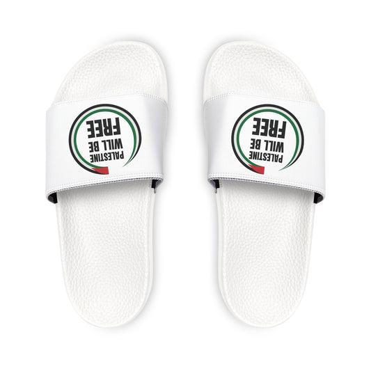 Palestine will be free Men's PU Slide Sandals