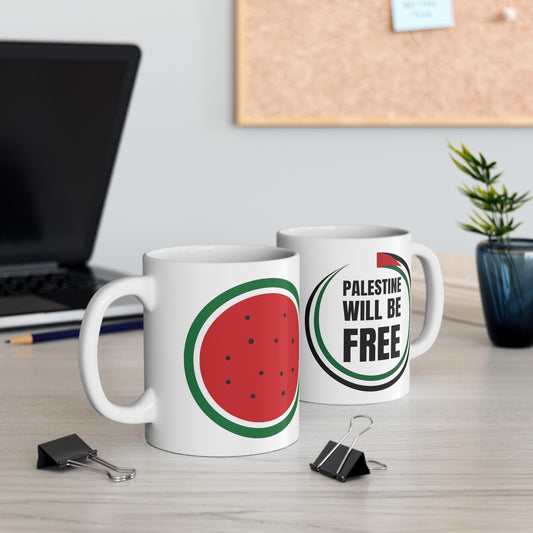 Palestine Will be Free-Ceramic Mug, (11oz, 15oz)