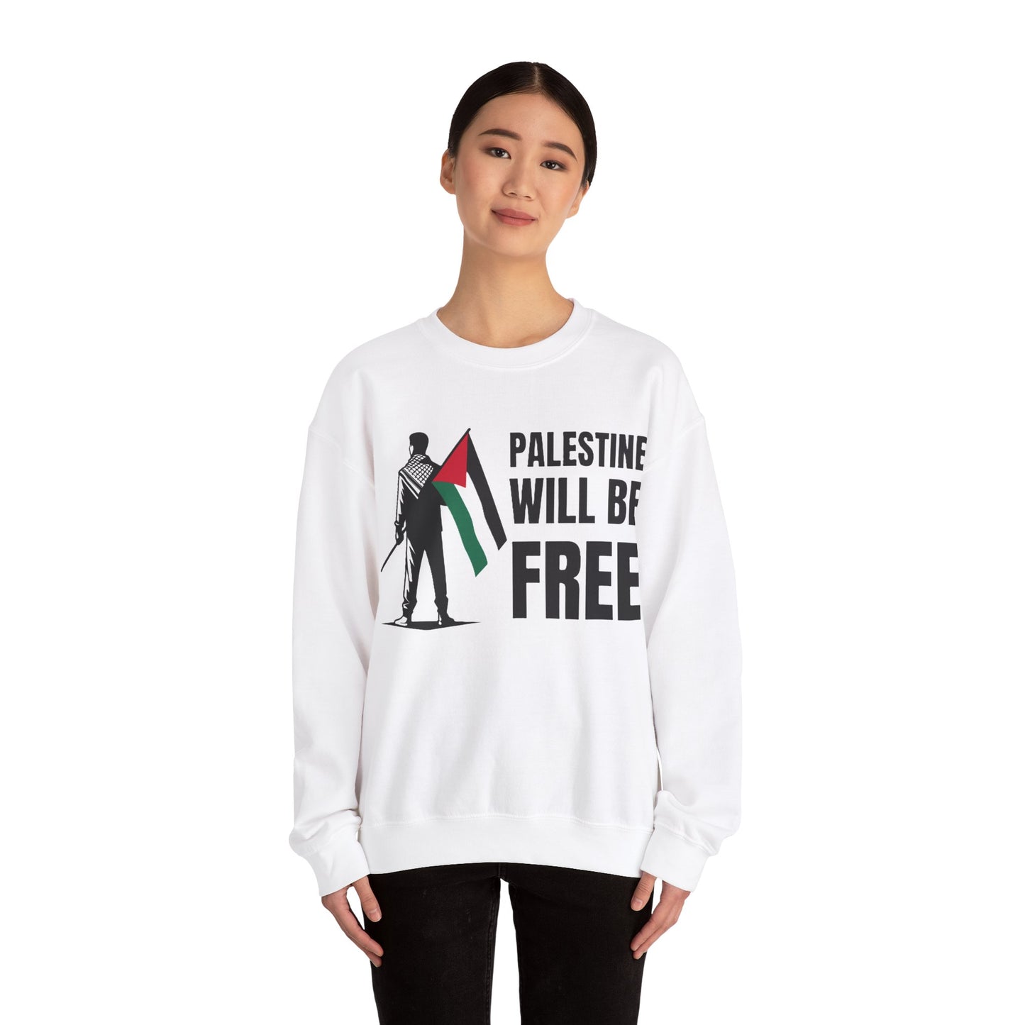 Palestinian Will be Free Unisex Crewneck Sweatshirt