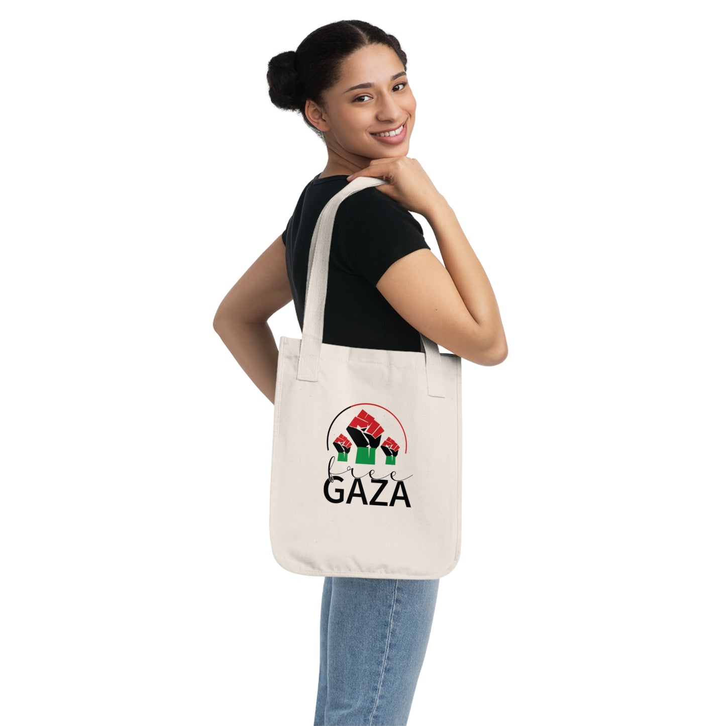 Free Gaza Organic Canvas Tote Bag