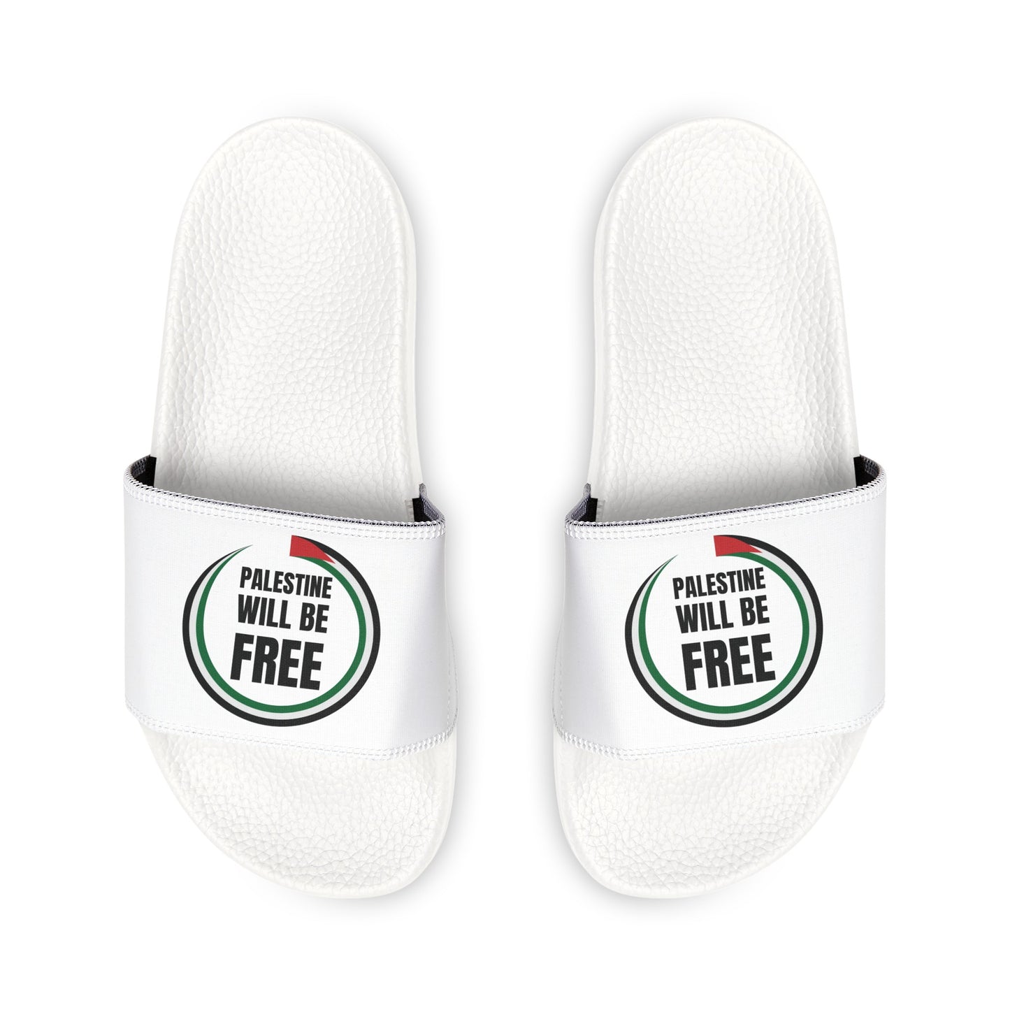 Palestine will be free Men's PU Slide Sandals