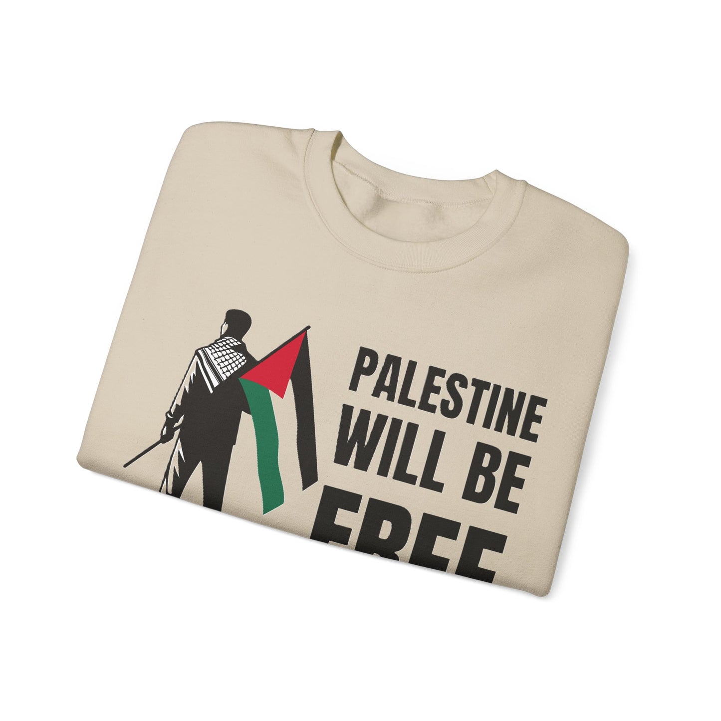 Palestinian Will be Free Unisex Crewneck Sweatshirt