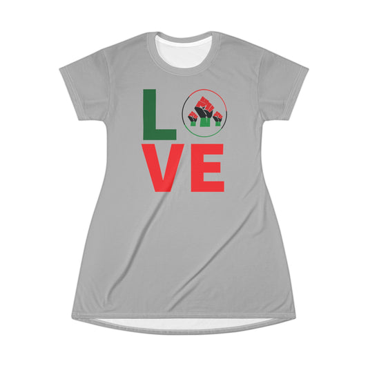 Strong Palestine T-Shirt Dress (AOP)