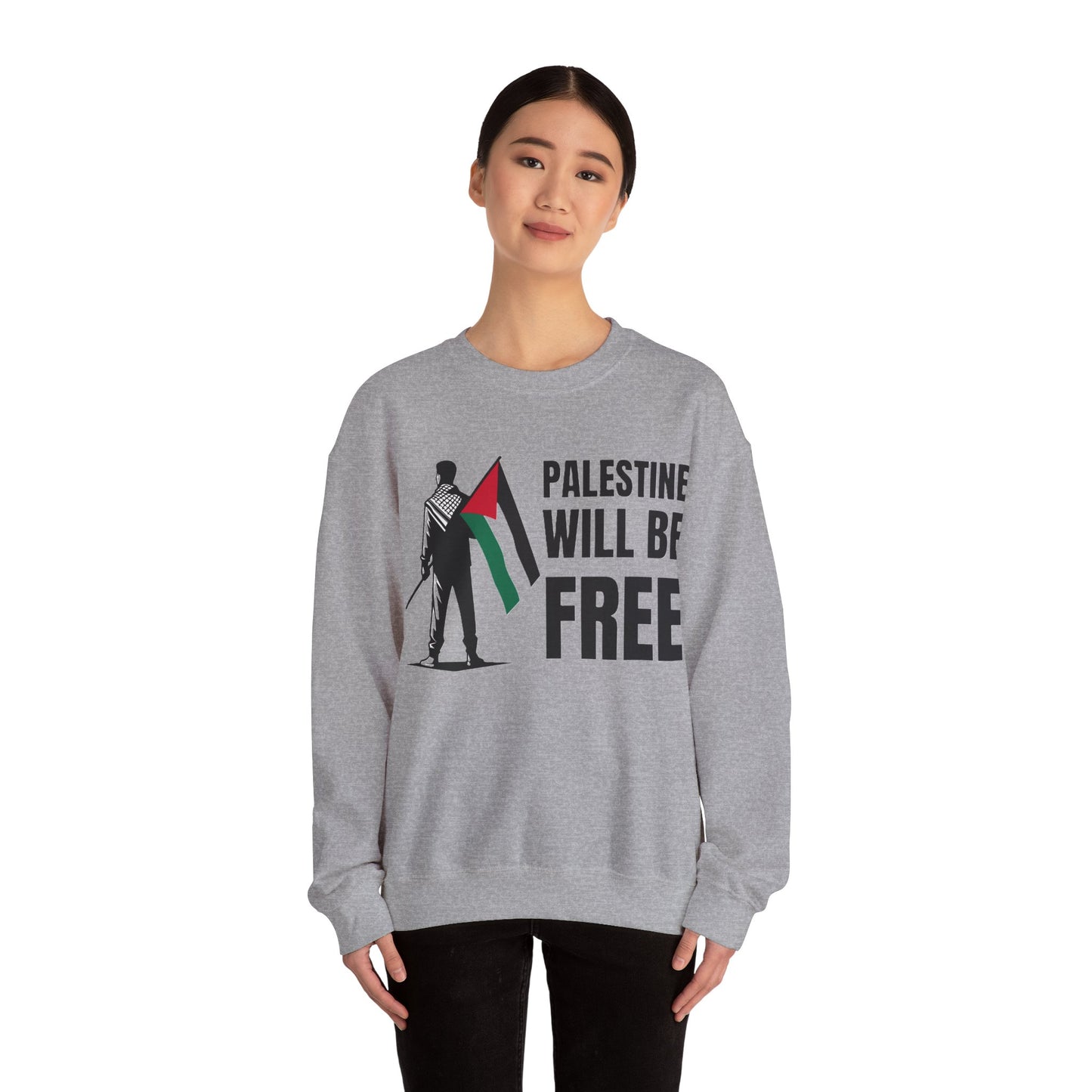 Palestinian Will be Free Unisex Crewneck Sweatshirt