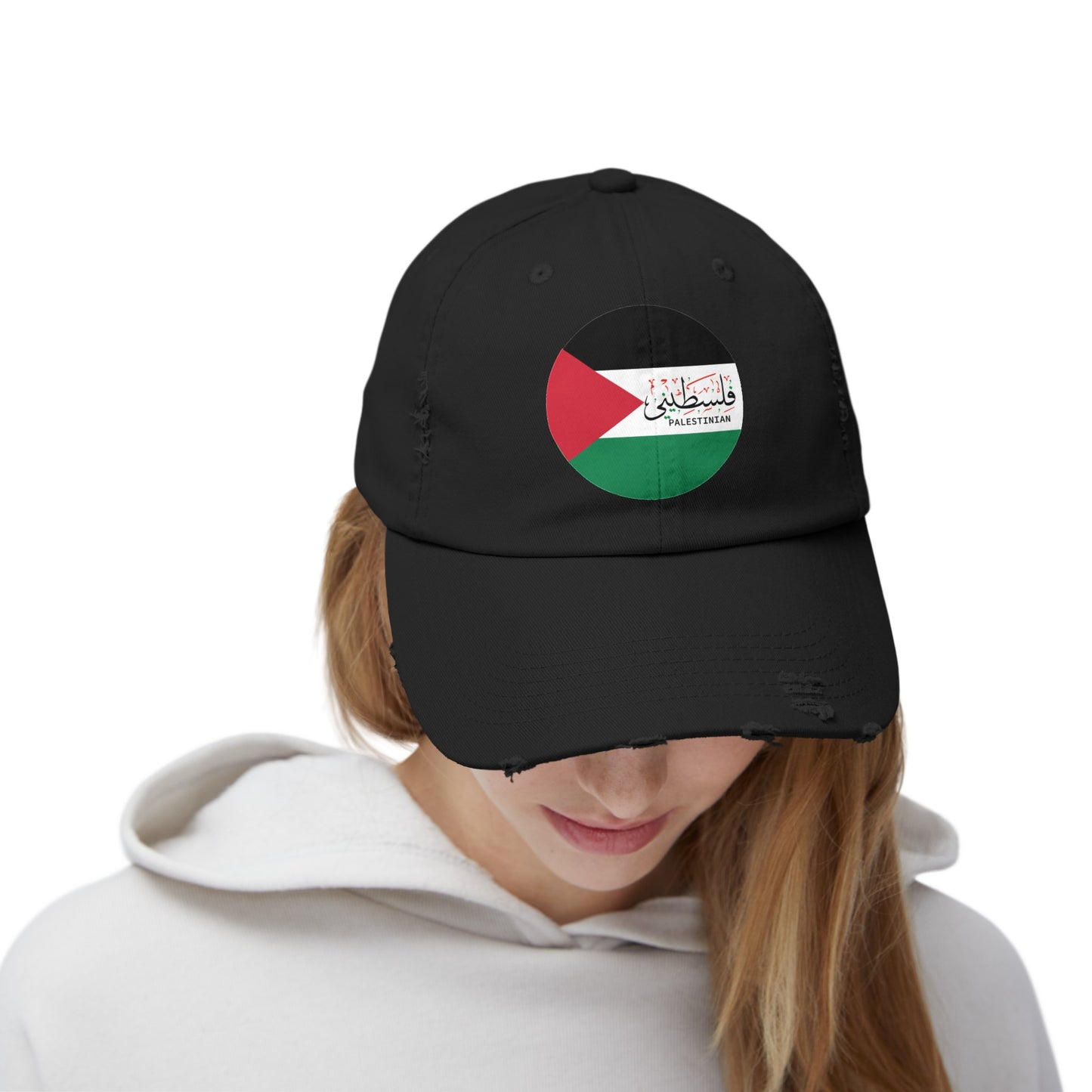 Palestinian Solidarity-Unisex Distressed Cap