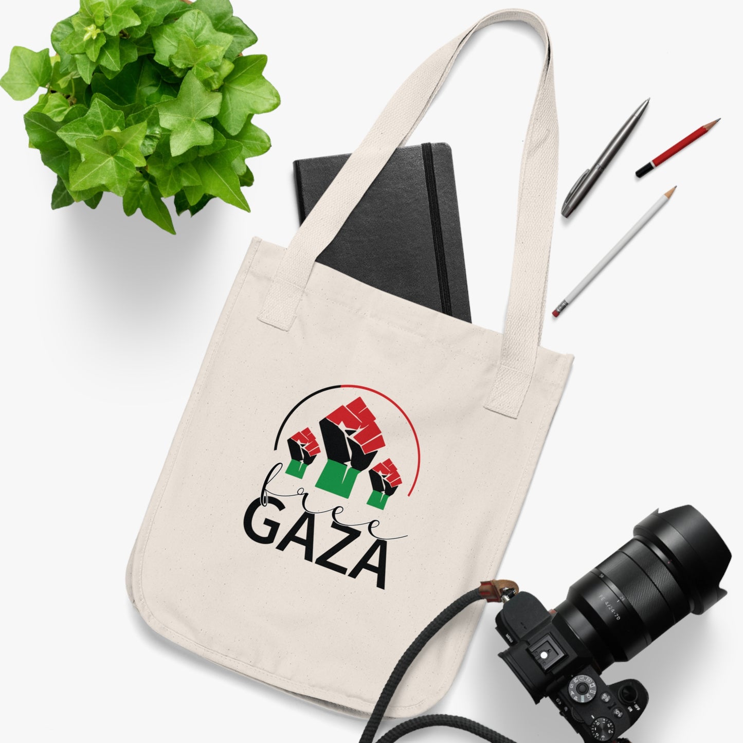 Free Gaza Organic Canvas Tote Bag